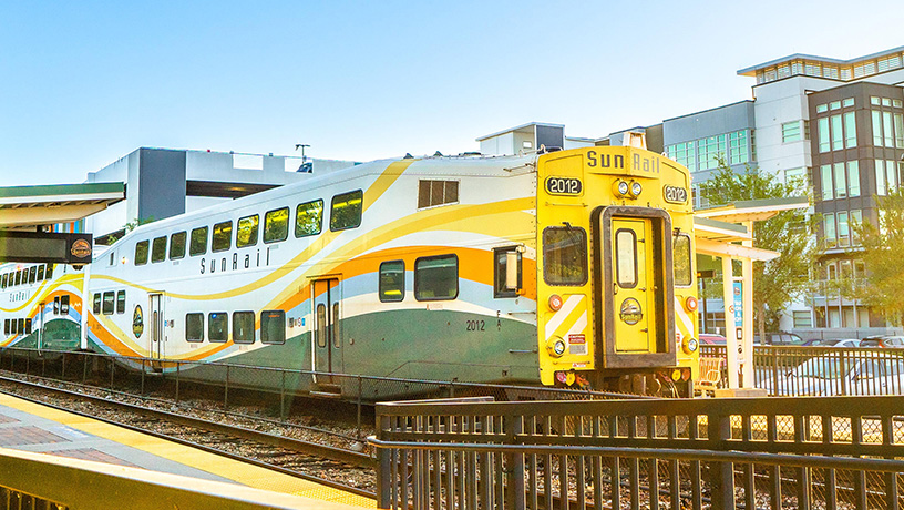 Landing Page image - Maitland Station and SunRail Train