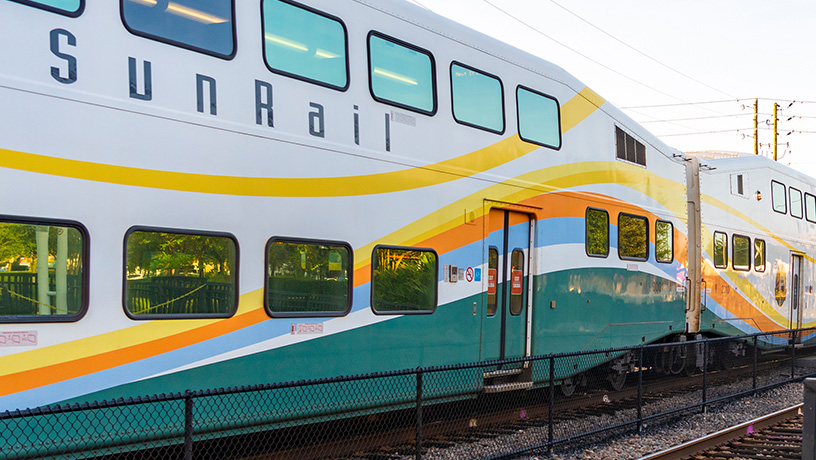 Landing Page image - Altamonte Springs Station and SunRail Train
