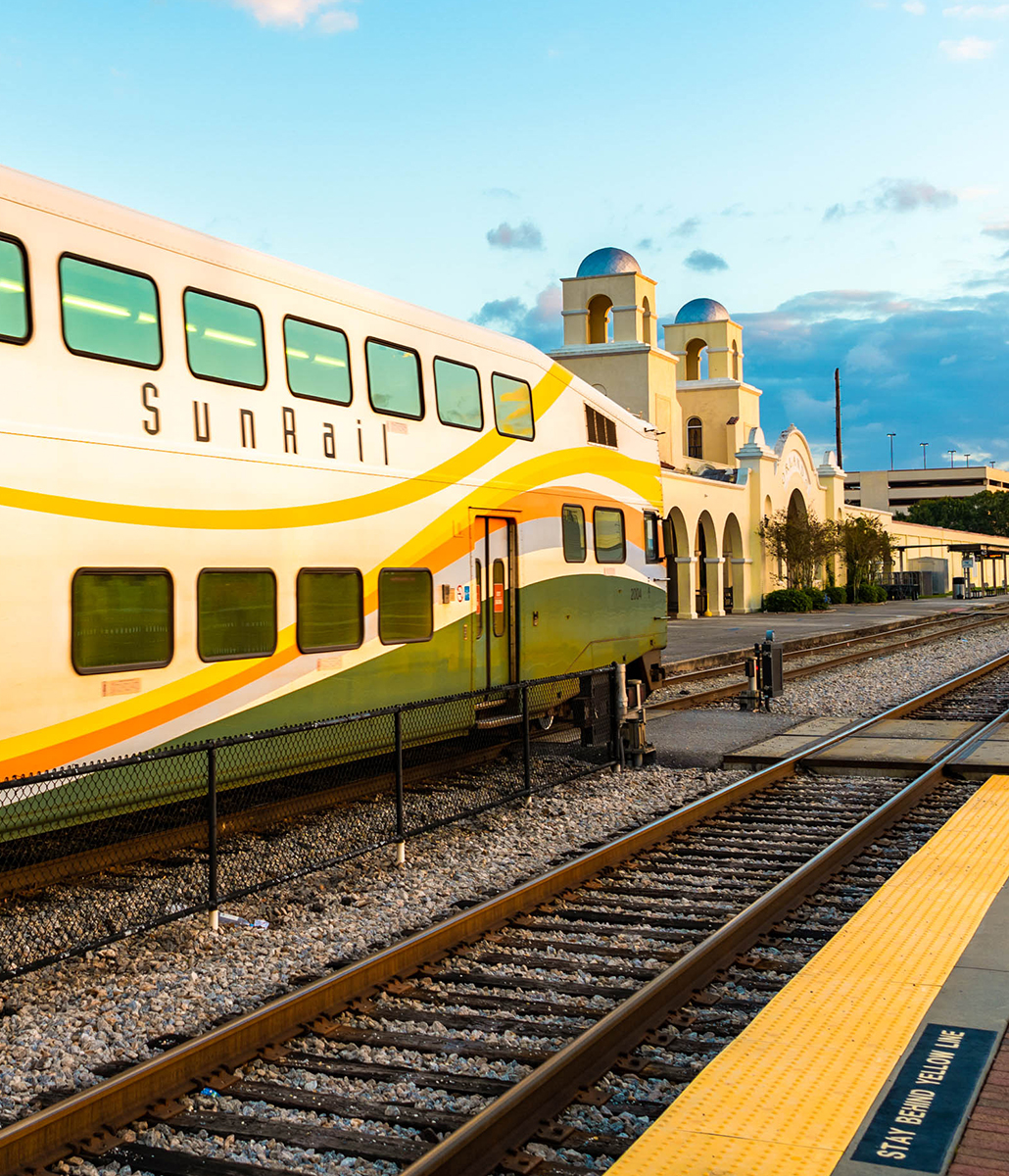 SunRail Train at Orlando Health Station