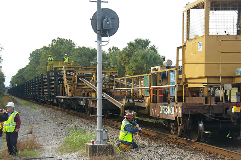 Rail Train Making Deliveries this Weekend