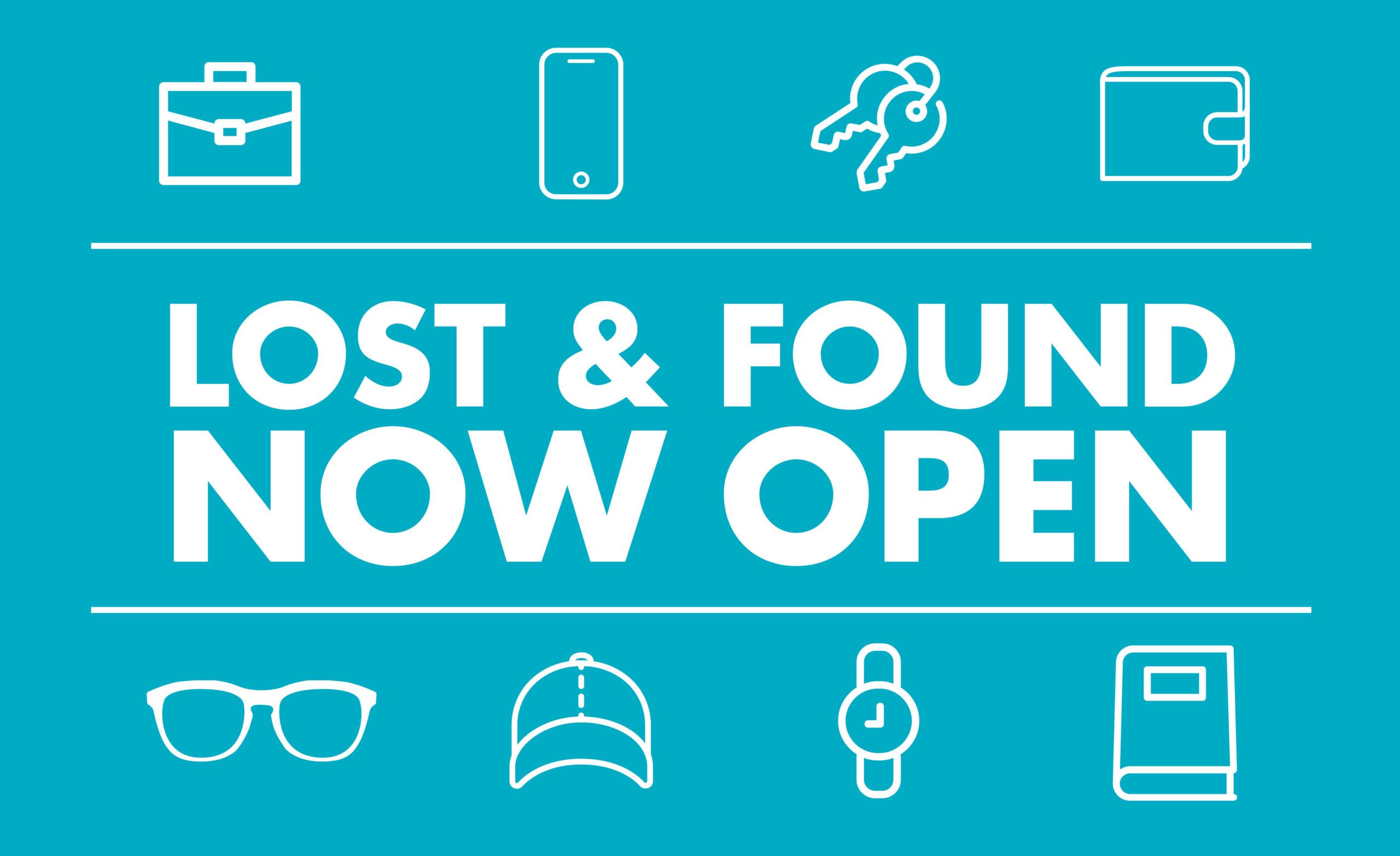 Lost & Found Now Open - Slider