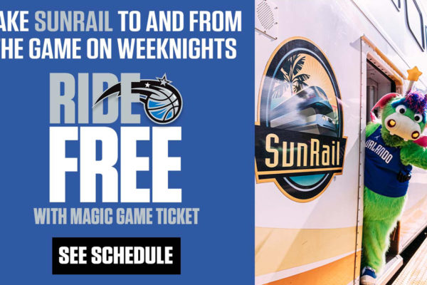 Take SunRail to and from the game on weeknights