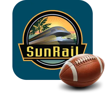 SunRail App Icon SunRail App Icon - with footbal