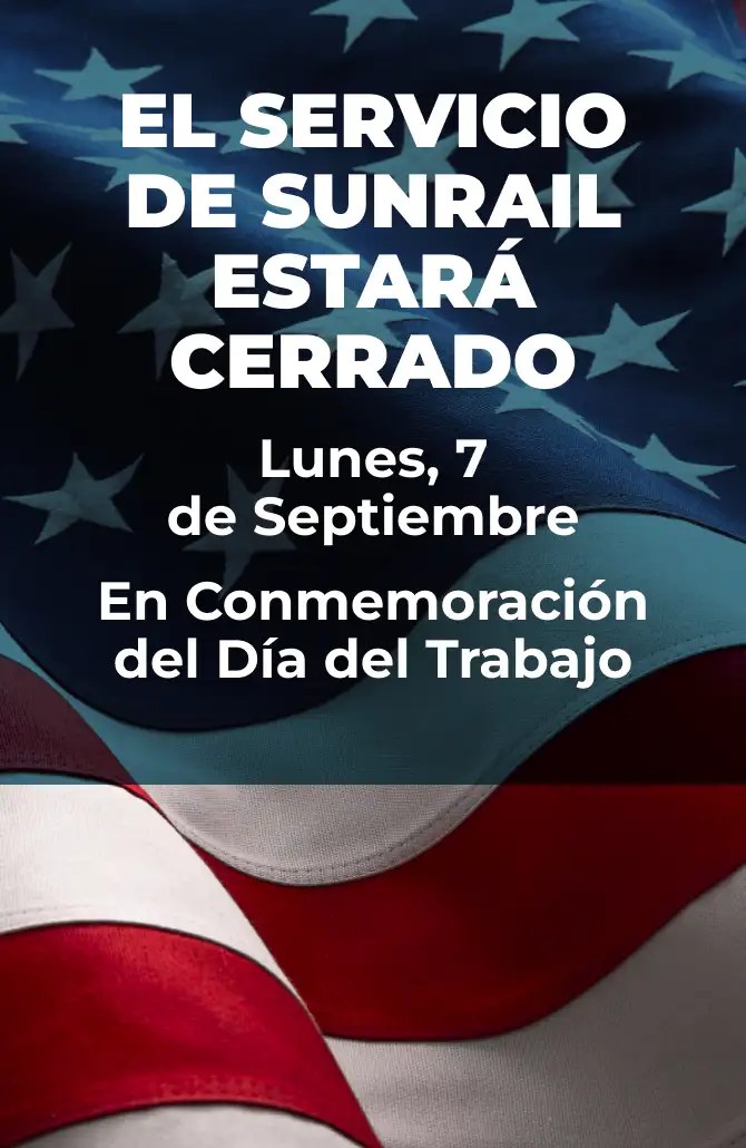 SunRail Service Will Be Closed Monday, September 7 In Observance of Labor Day